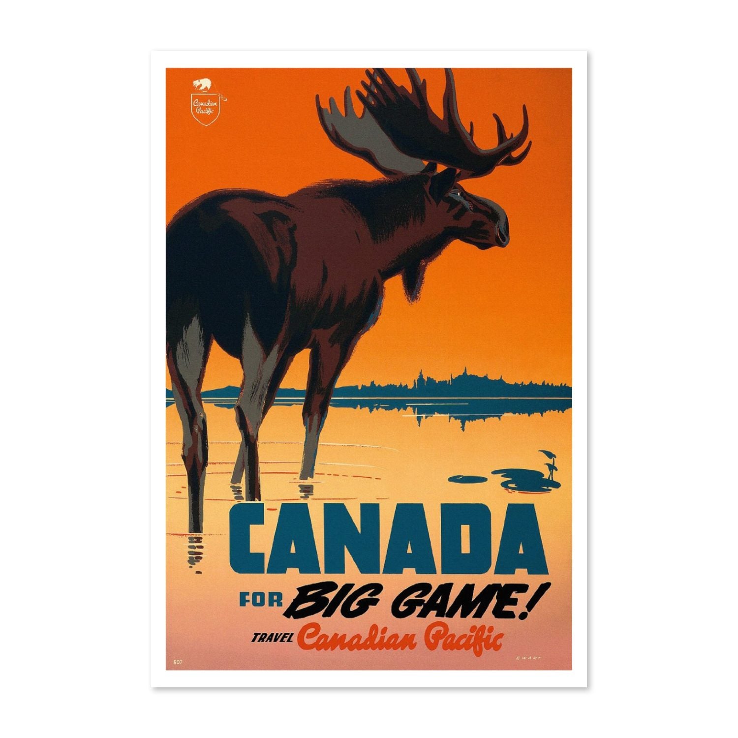 Canada for Big Game poster print